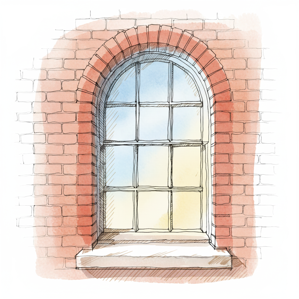Window with squeegee